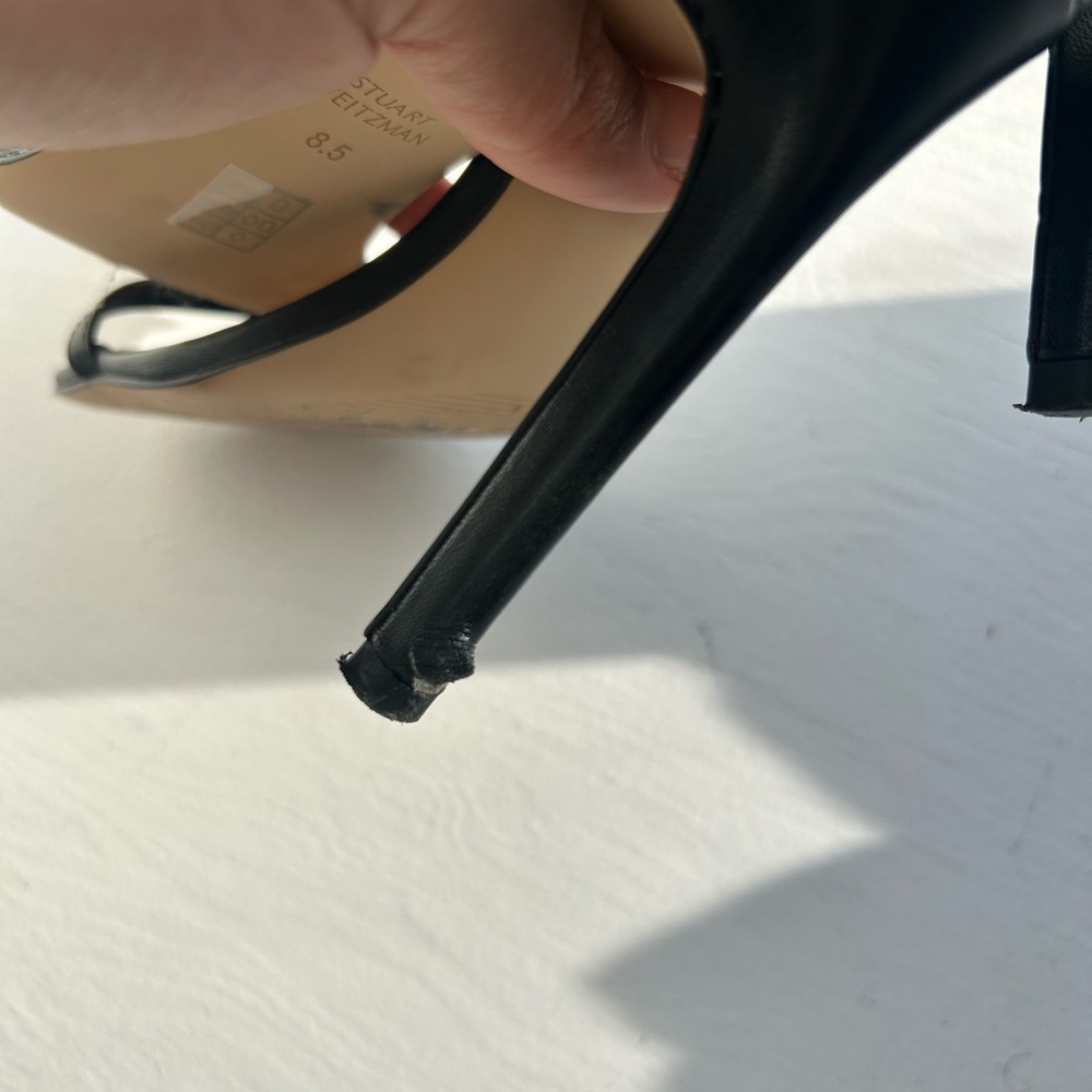 Stuart Weitzman Dancer 95 Heeled Sandals - Black, 8.5 - Picture 9 of 10